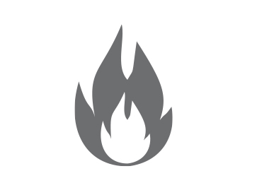 Graphic image of flame