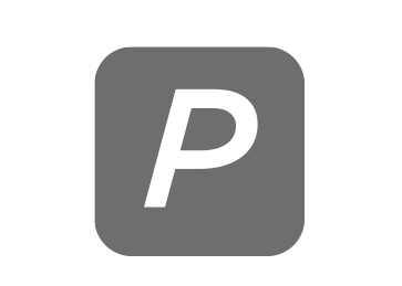 Graphic image of P letter for Parking
