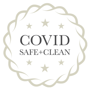 COVID Safe + Clean Graphic